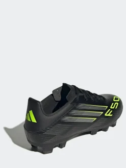 adidas Black/Grey Adult F50 Club Firm/Multi Ground Boots^ Soccer Cleats