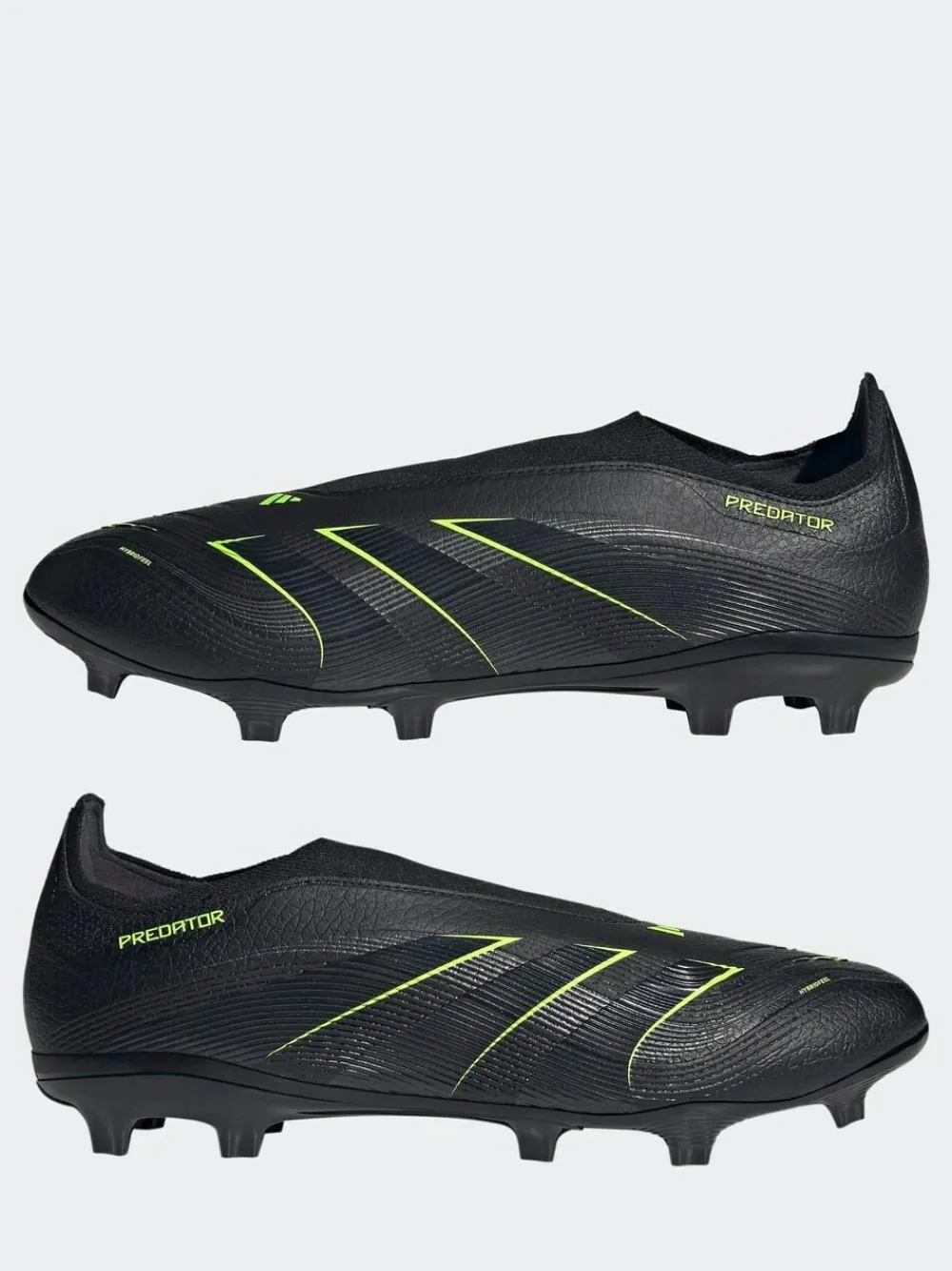 adidas Black/Grey Adult Predator League Laceless Firm/Multi Ground Boots^ Soccer Cleats