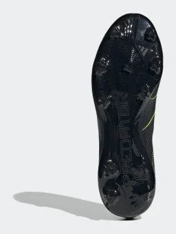 adidas Black/Grey Adult Predator League Laceless Firm/Multi Ground Boots^ Soccer Cleats