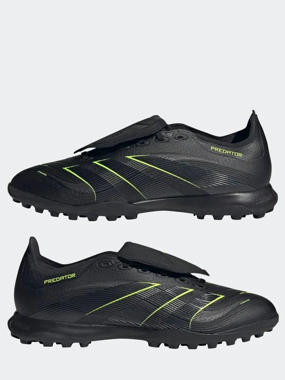 adidas Black/Grey Adult Predator League Fold-Over Tongue Turf Boots^ Soccer Cleats