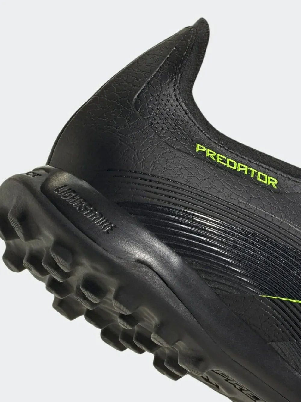 adidas Black/Grey Adult Predator League Fold-Over Tongue Turf Boots^ Soccer Cleats