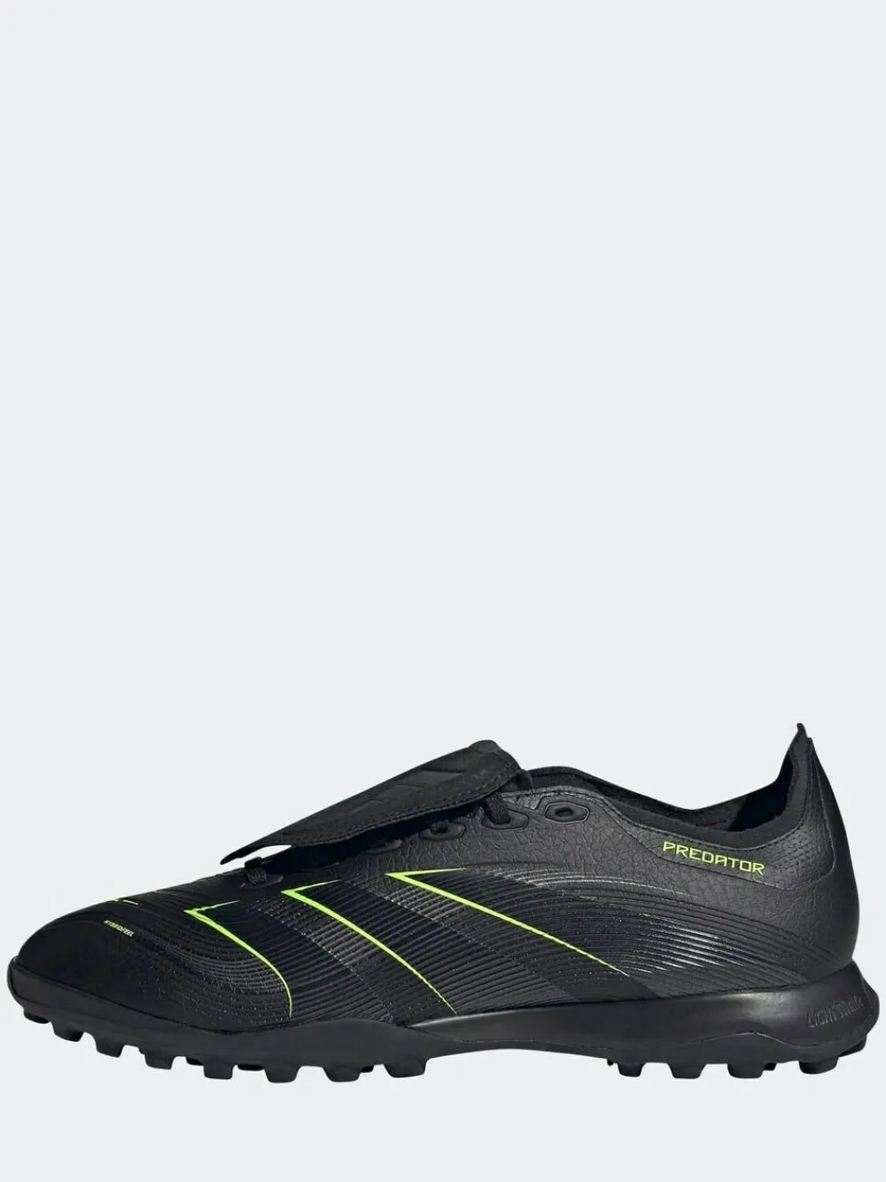 adidas Black/Grey Adult Predator League Fold-Over Tongue Turf Boots^ Soccer Cleats