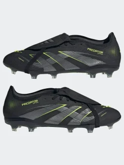 Online adidas Black/Grey Adult Predator Pro Fold-Over Tongue Firm Ground Boots