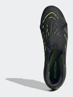 Online adidas Black/Grey Adult Predator Pro Fold-Over Tongue Firm Ground Boots