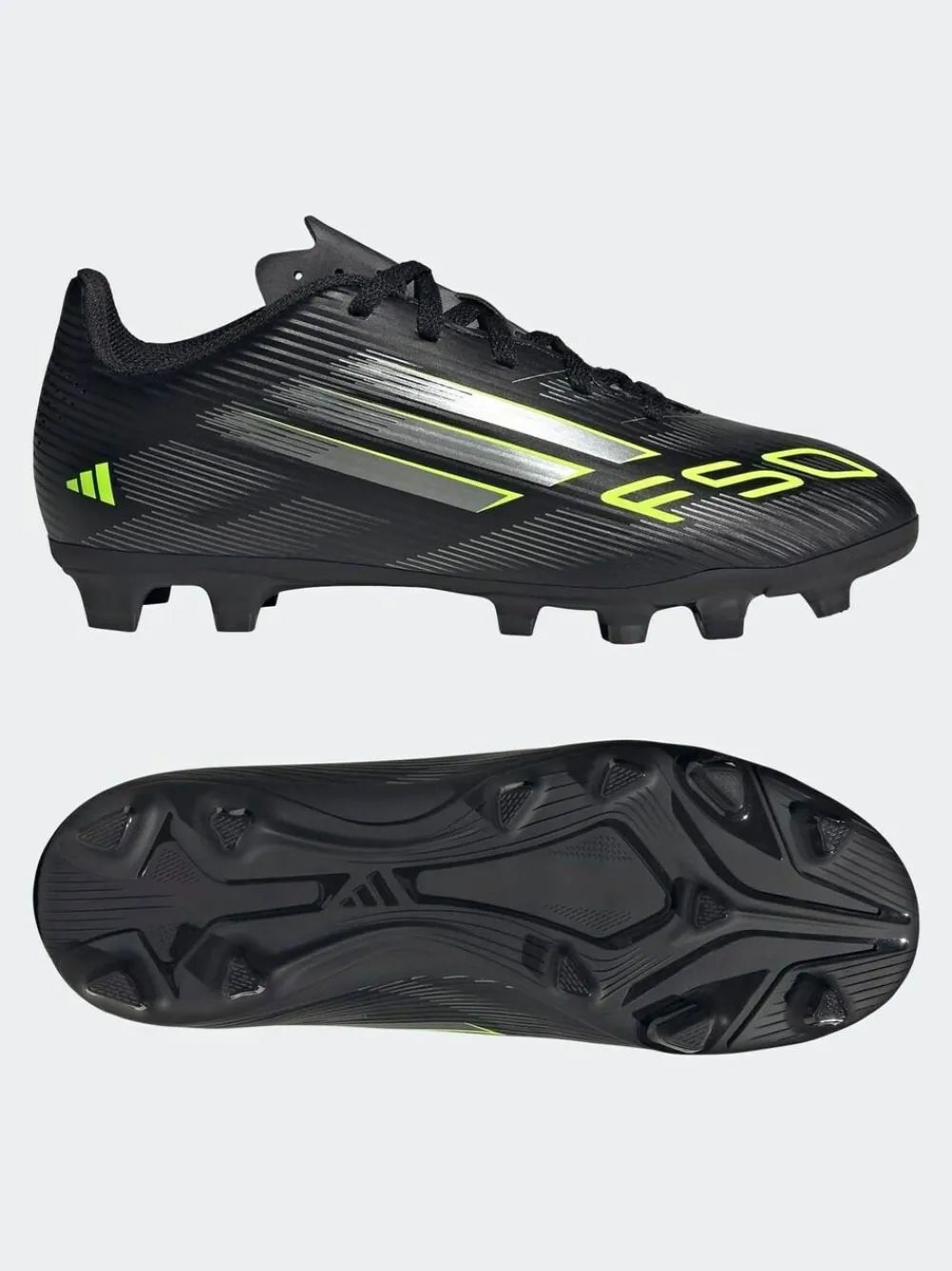Clearance adidas Black/Grey Kids F50 Club Firm/Multi-Ground Boots