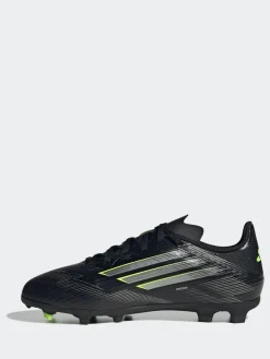 adidas Black/Grey Kids F50 League Firm/Multi Ground Boots^ Soccer Cleats