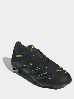 adidas Black/Grey Kids Predator League Firm/Multi Ground Boots^ Soccer Cleats