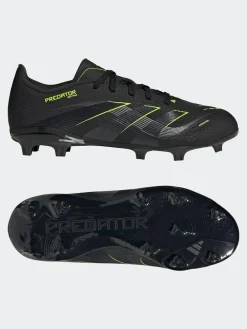 adidas Black/Grey Kids Predator League Firm/Multi Ground Boots^ Soccer Cleats