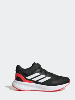 Clearance adidas Black/Red Runfalcon 5 Elastic Lace Running Kids Trainers