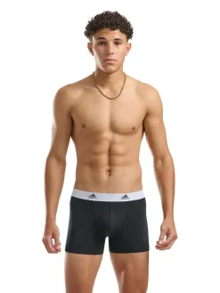 Best adidas Active Flex Cotton 3 Pack Boxers 5inch Black/White
