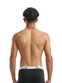 Best adidas Active Flex Cotton 3 Pack Boxers 5inch Black/White