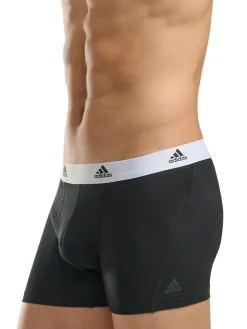 Best adidas Active Flex Cotton 3 Pack Boxers 5inch Black/White