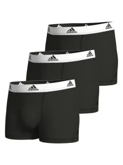 Best adidas Active Flex Cotton 3 Pack Boxers 5inch Black/White