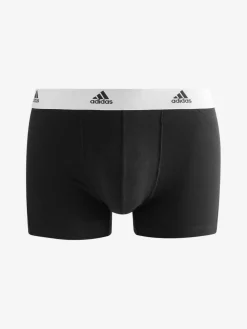 Best adidas Active Flex Cotton 3 Pack Boxers 5inch Black/White