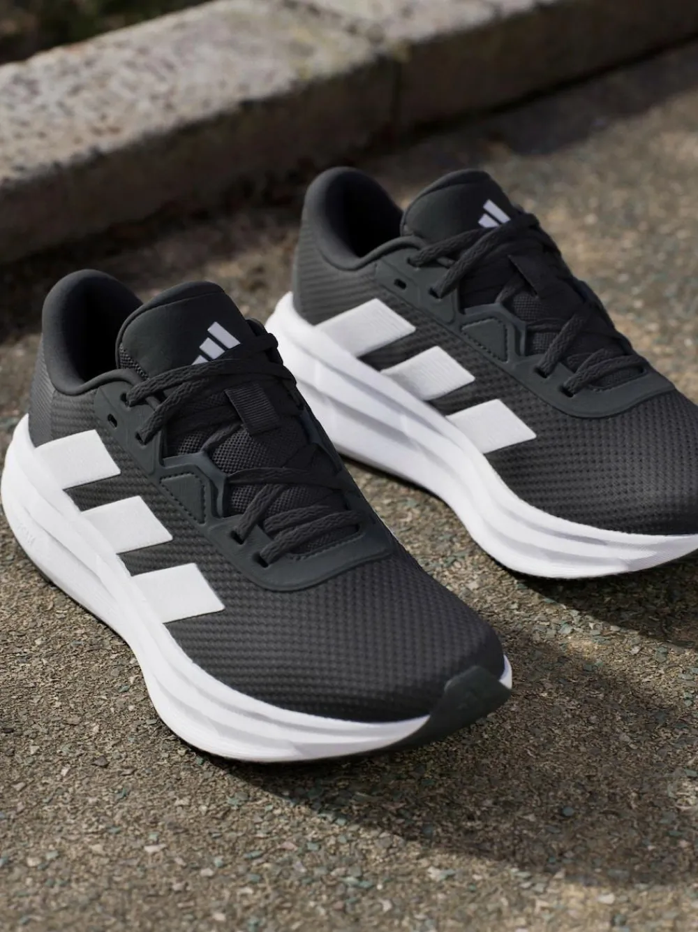 Sale adidas Black/White Galaxy 7 Trainers