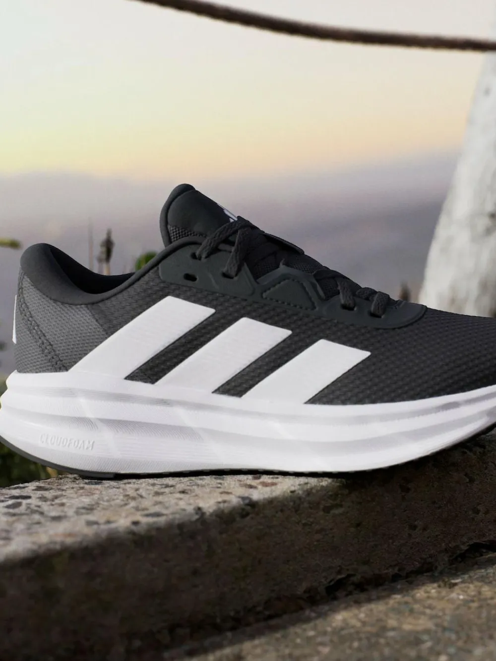 Sale adidas Black/White Galaxy 7 Trainers