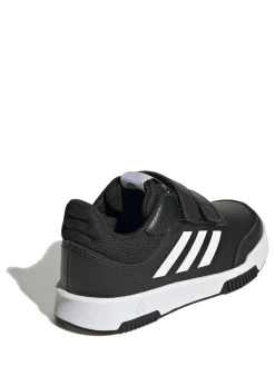 adidas Black/White Hook and Loop Tensaur Kids Trainers^BOY Sneakers|Sneakers