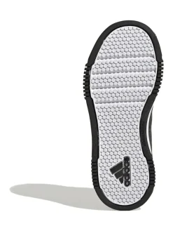 adidas Black/White Hook and Loop Tensaur Kids Trainers^BOY Sneakers|Sneakers