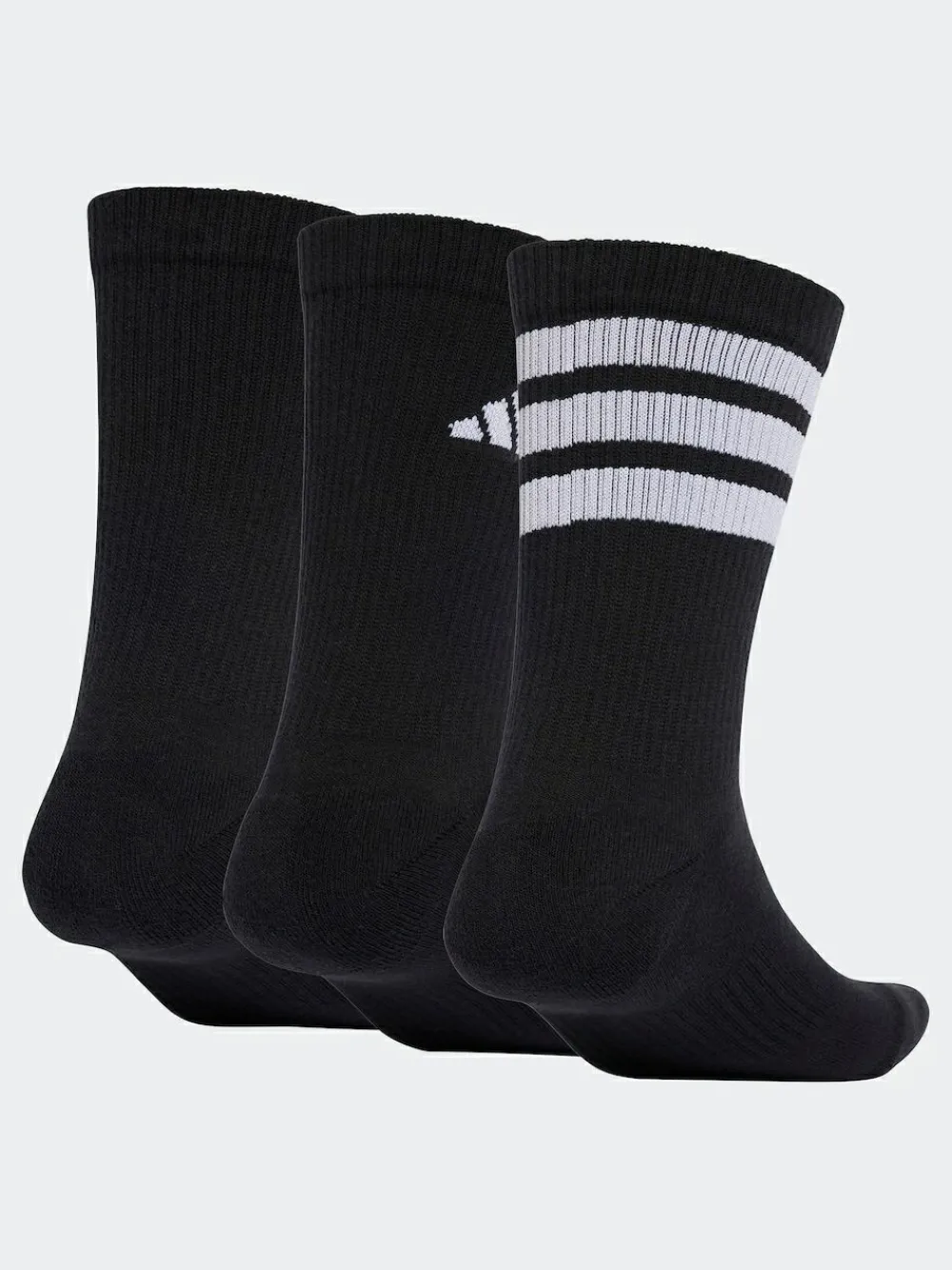 New adidas Logo Socks 3 Pack Black/White