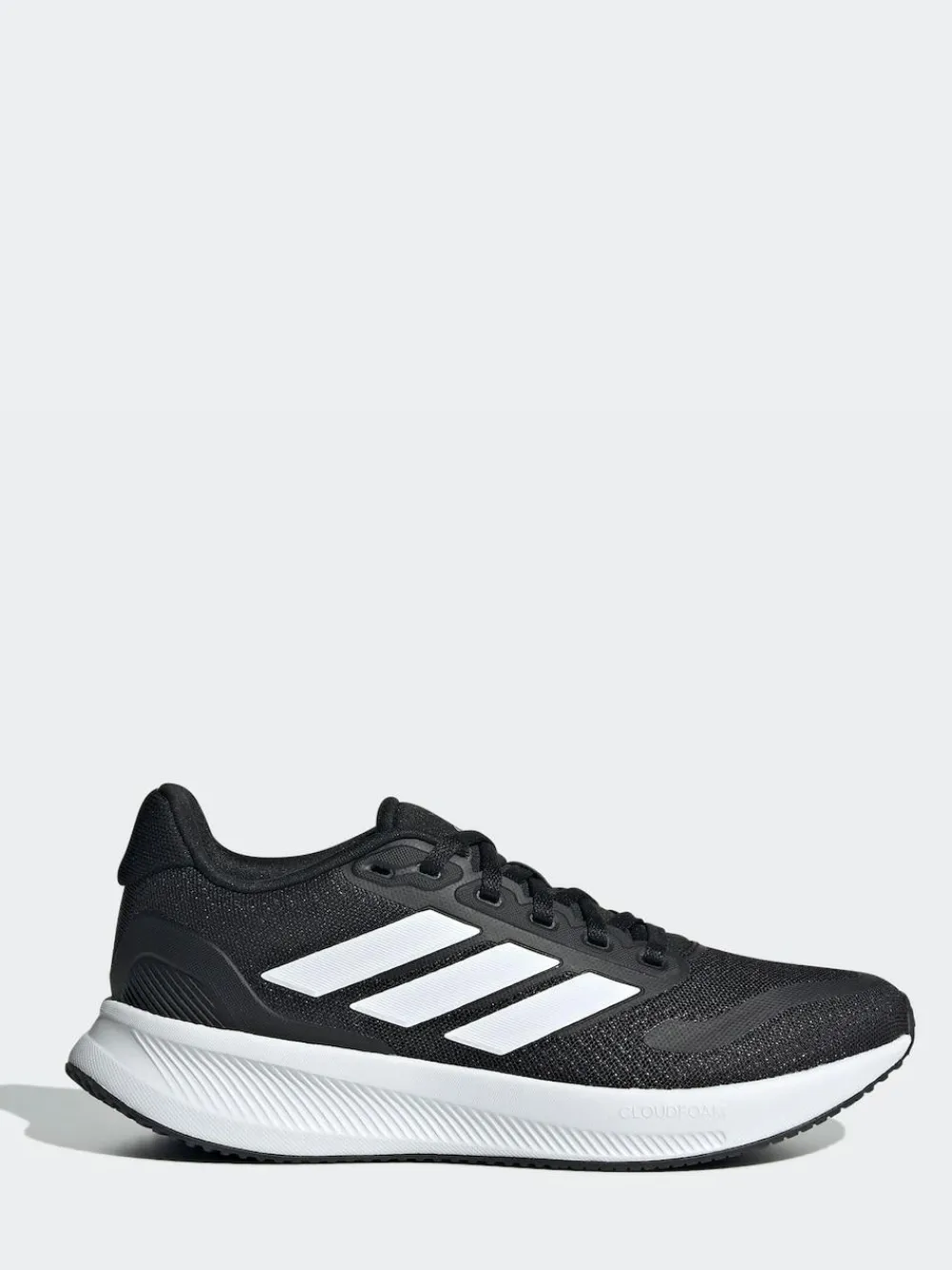 Outlet adidas Black/White Runfalcon 5 Lace Running Junior Trainers