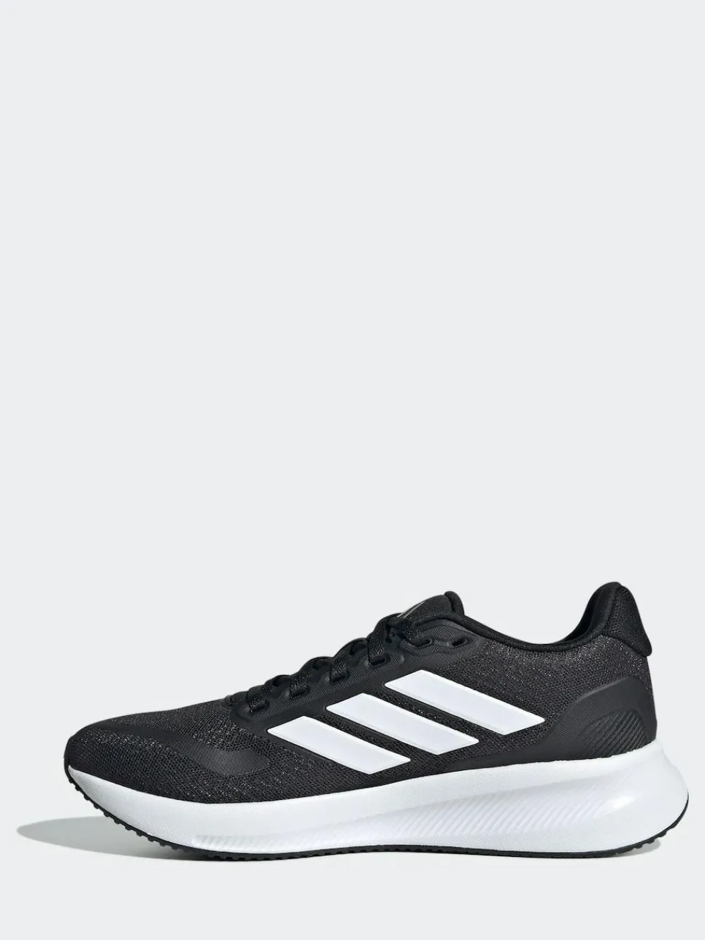Outlet adidas Black/White Runfalcon 5 Lace Running Junior Trainers