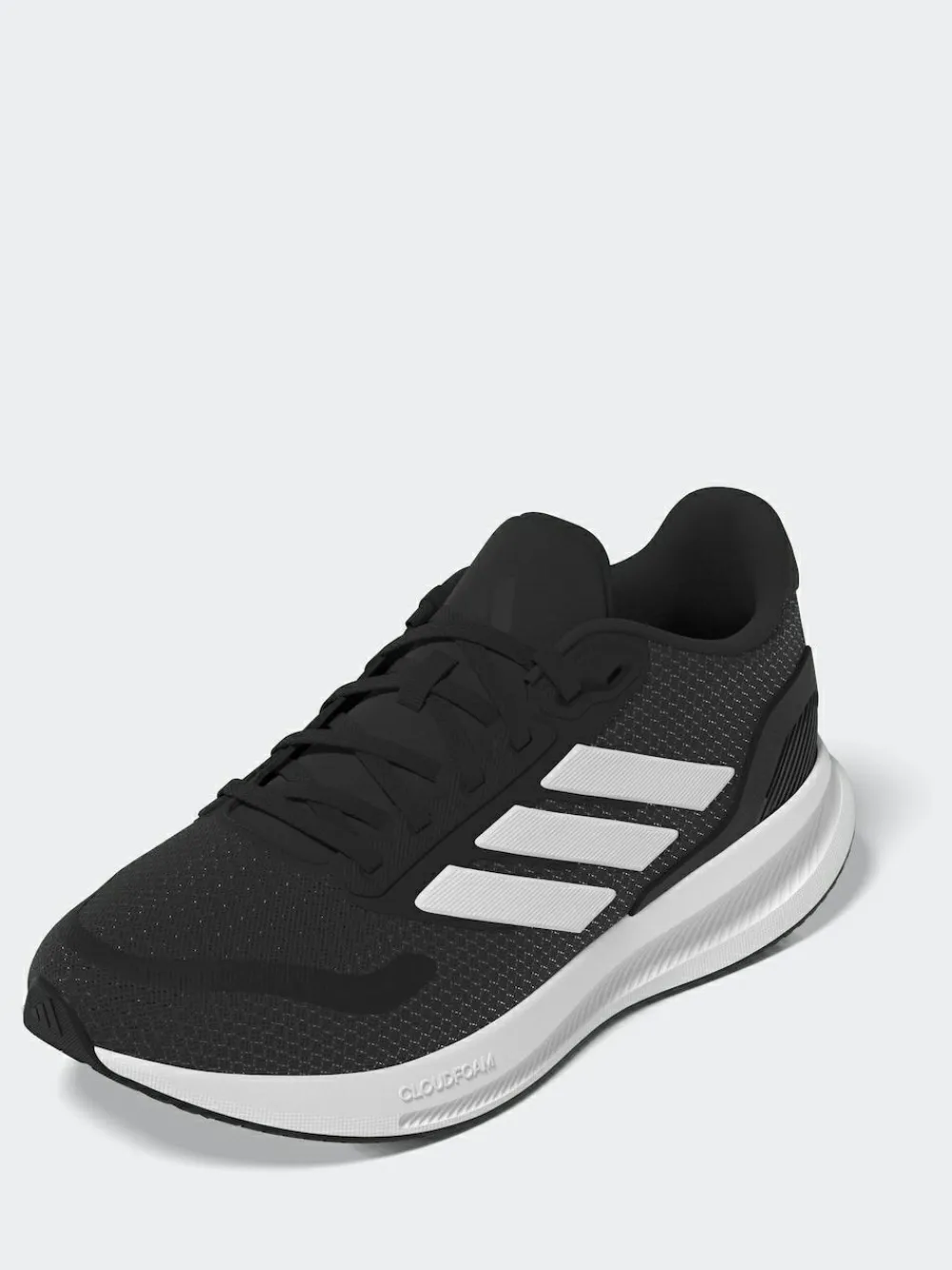 Outlet adidas Black/White Runfalcon 5 Lace Running Junior Trainers