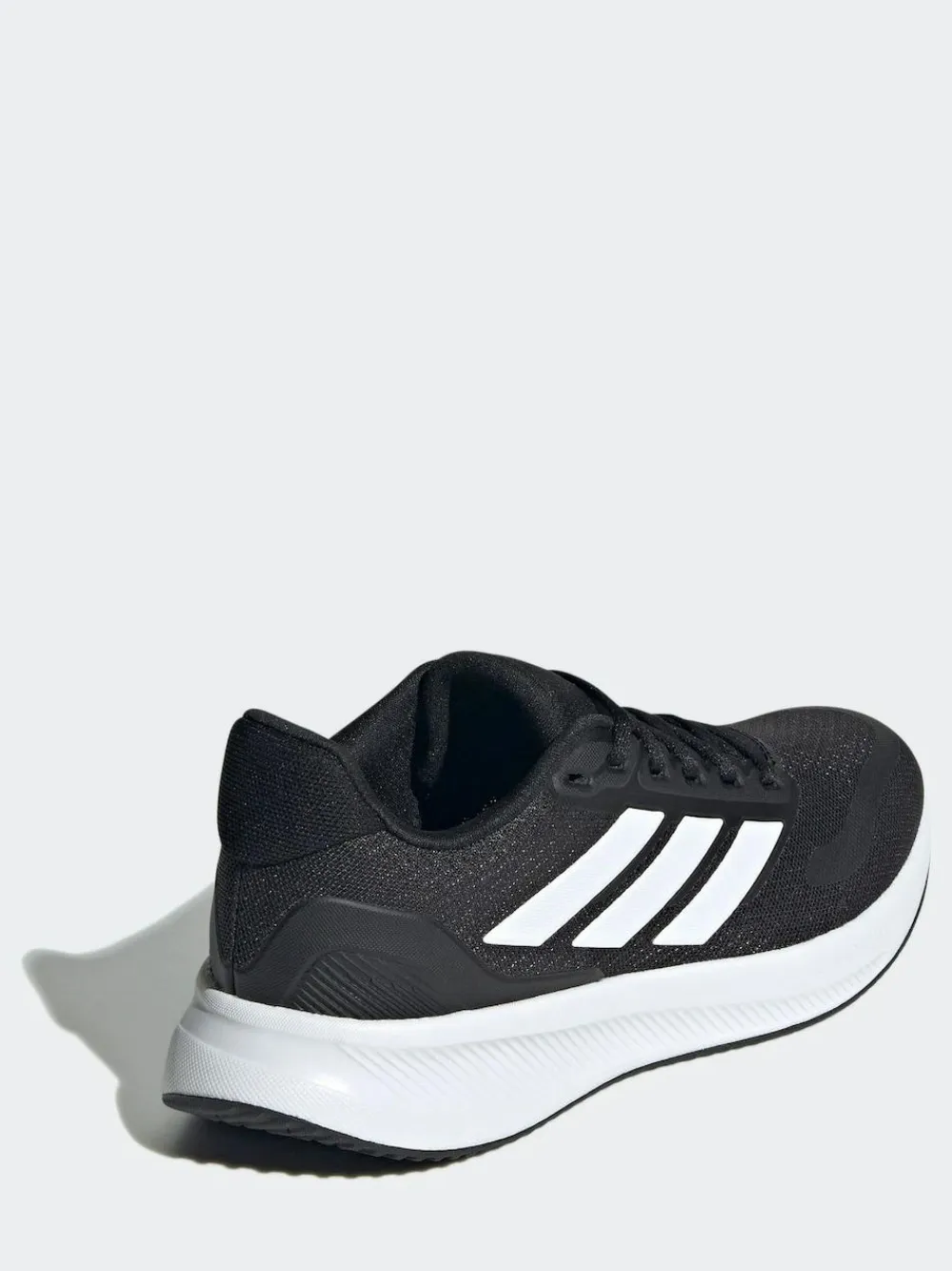 Outlet adidas Black/White Runfalcon 5 Lace Running Junior Trainers
