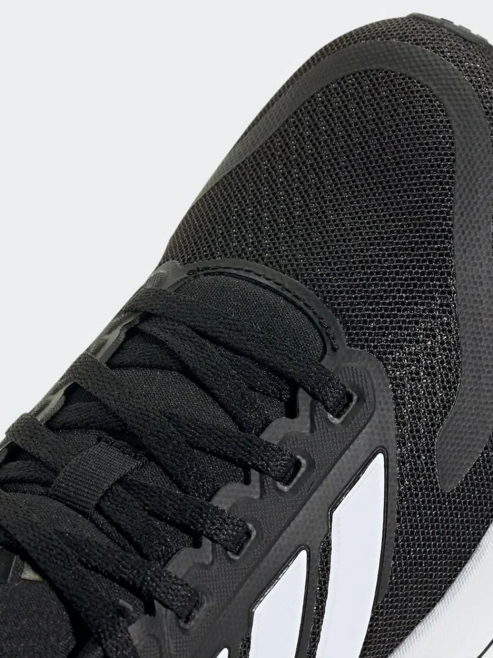 Outlet adidas Black/White Runfalcon 5 Lace Running Junior Trainers