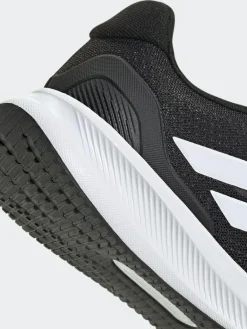 Outlet adidas Black/White Runfalcon 5 Lace Running Junior Trainers