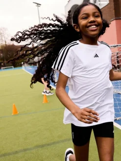 Outlet adidas Black/White Runfalcon 5 Lace Running Junior Trainers