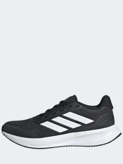 Outlet adidas Black/White Runfalcon 5 Lace Running Junior Trainers