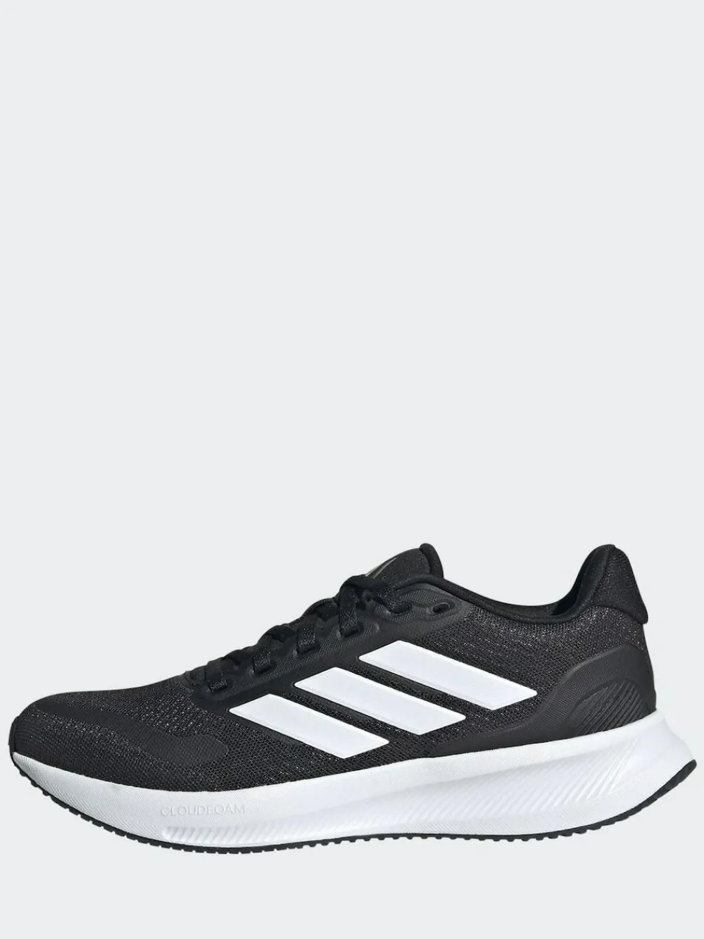 Outlet adidas Black/White Runfalcon 5 Lace Running Junior Trainers
