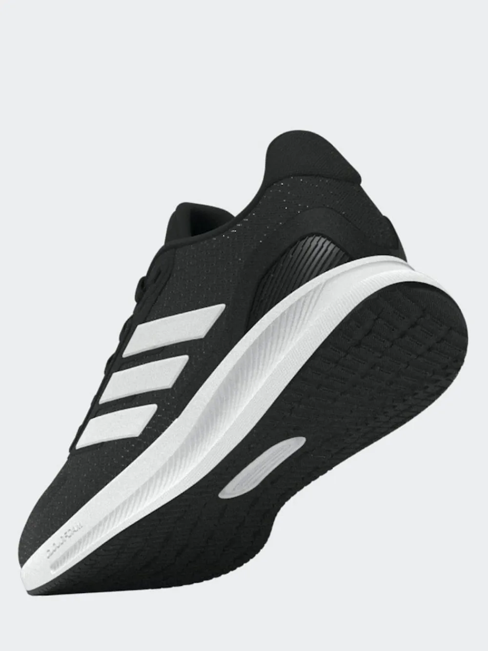 Outlet adidas Black/White Runfalcon 5 Lace Running Junior Trainers