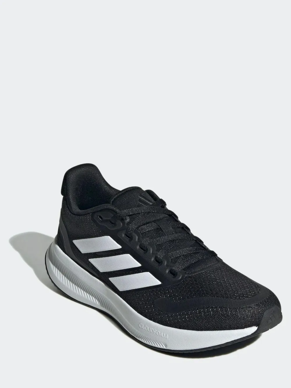 Outlet adidas Black/White Runfalcon 5 Lace Running Junior Trainers