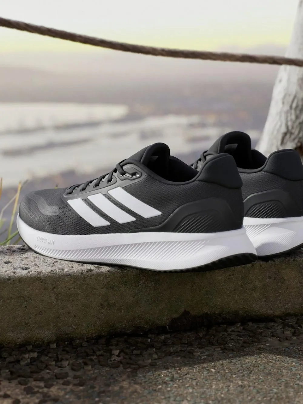 Hot adidas Black/White Runfalcon 5 Running Trainers
