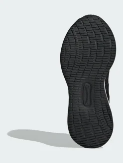 adidas Black/White Runfalcon 5 Elastic Lace Running Kids Trainers^BOY Sneakers|Sneakers