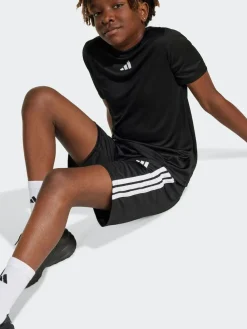Sale adidas Train Essentials 3-Stripes Kids T-Shirt & Shorts Set Black/White