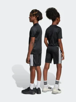 Sale adidas Train Essentials 3-Stripes Kids T-Shirt & Shorts Set Black/White