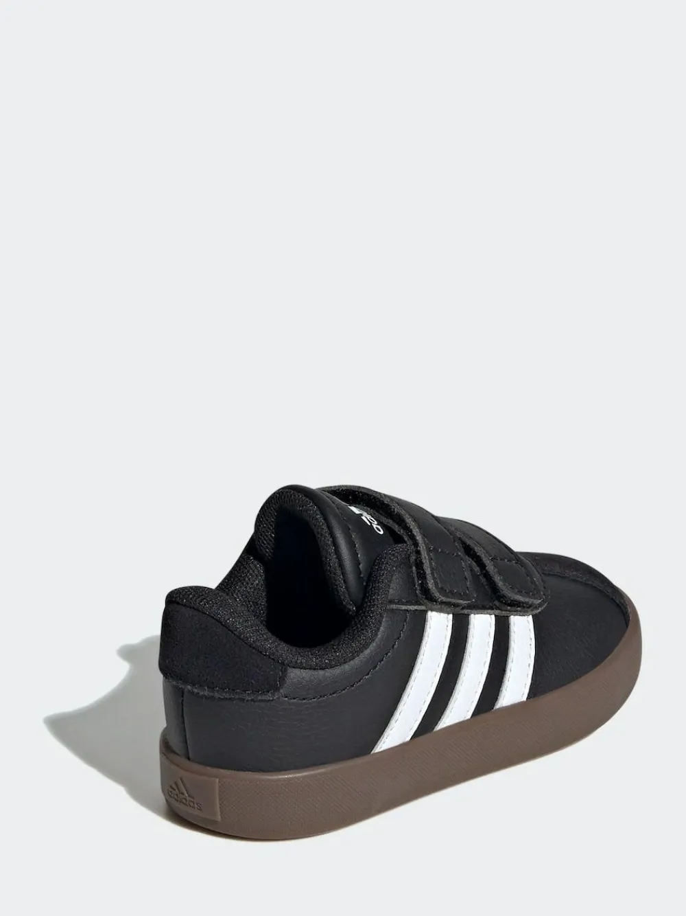 Discount adidas Black/White VL Court 3.0 Hook and Loop Infant Trainers
