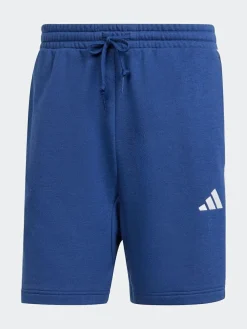 adidas Blue Essential 3-Stripes French Terry Shorts^ Shorts