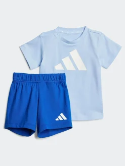 adidas Blue Essentials Infant Kids T-Shirt Set^BOY Shorts|Shorts