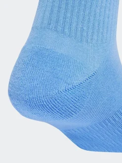 Online adidas Blue Logo Crew Socks 6 Pack