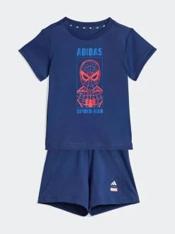 adidas Marvel Spider-Man Top and Shorts Infant Set^ Shorts
