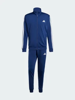 New adidas Blue Sportswear Basic 3-Stripes Tricot Tracksuit