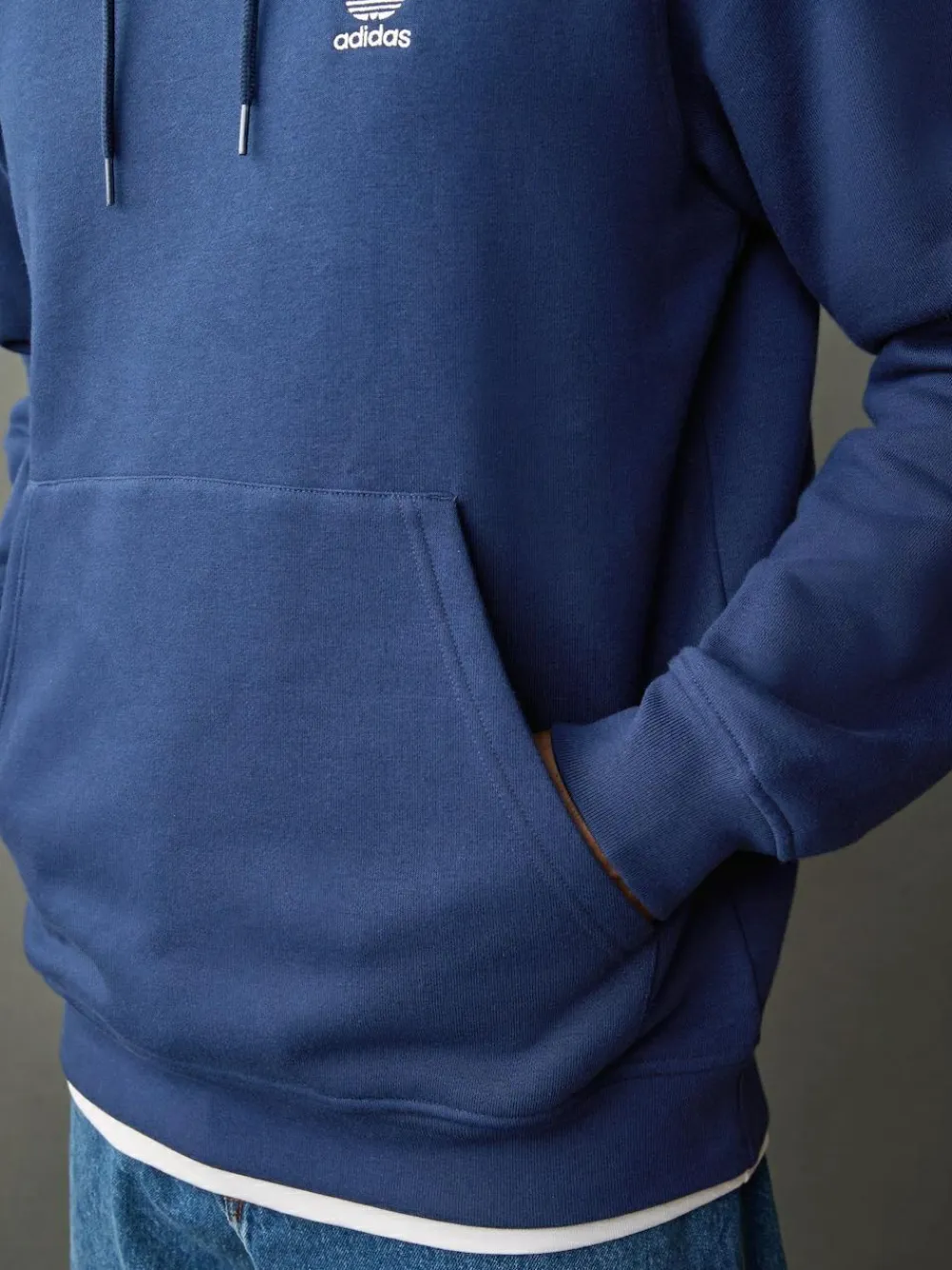 adidas originals adidas Blue Trefoil Essentials Hoodie^ Sweatshirts & Hoodies|Sweatshirts & Hoodies