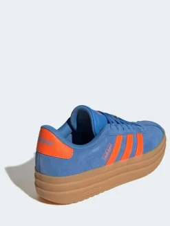 New adidas Blue/Orange VL Court Bold Trainers