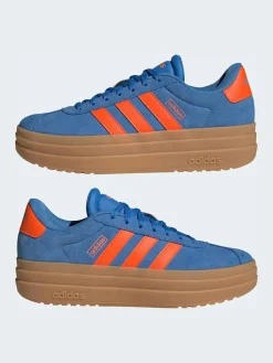 New adidas Blue/Orange VL Court Bold Trainers