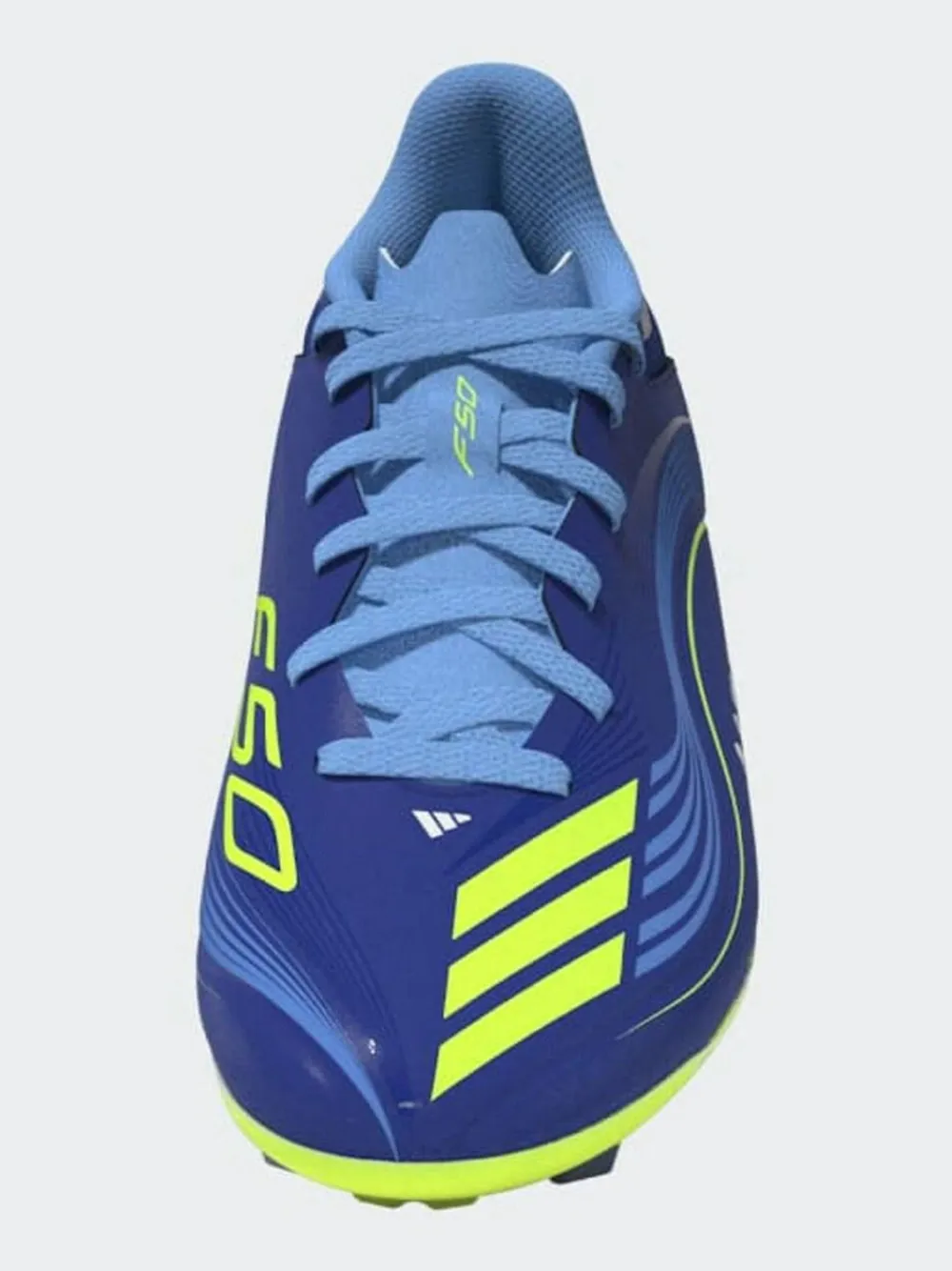 adidas Blue/Yellow Kids F50 Messi League Firm/Multi Ground Boots^ Soccer Cleats