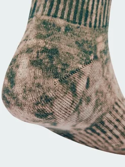 New adidas Brown Stonewash Crew Socks 3 Pack