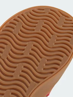 Online adidas Brown/Red VL Court 3.0 Hook and Loop Kids Trainers